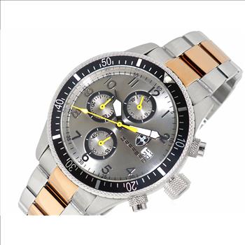Lechateau Watches - Chronograph Epson VR33 Muscle Mov't, Stainless Steel Case and Band (2-tone Rose), (MSRP:$1,475.00)