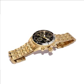 Lechateau Watches - Chronograph Epson VR33 Muscle Movt, Stainless Steel Case and Band ,  CG17733BKSV, Retail at (MSRP:$1,475.00)