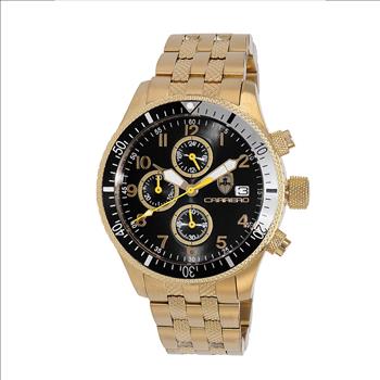 Lechateau Watches - Chronograph Epson VR33 Muscle Movt, Stainless Steel Case and Band ,  CG17733BKSV, Retail at (MSRP:$1,475.00)