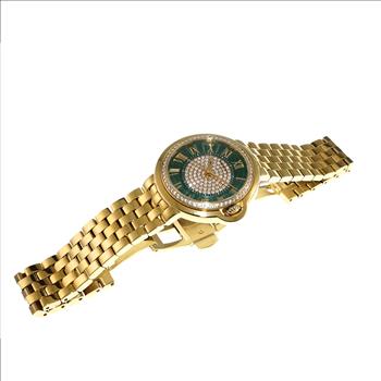 Lechateau Watches Ladies Watch, Swiss Quartz Movement, Austrian Setting, CL1G04GN , Retail at MSRP : $1,320.00