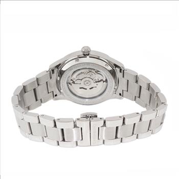 Lechateau Watches, Men's Automatic NH35A - 24 JEWELS, Blue Date Dial with Heart Beat, Exhibition Back (MSRP: $2,268.00)