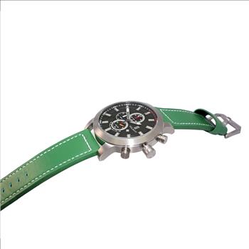 Lechateau Watches Men's Chronograph Mov't. Date Dial, RG0001-GN_BK-SS, RETAIL AT (MSRP: $ 794.00)