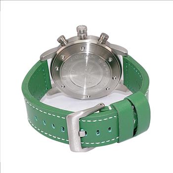 Lechateau Watches Men's Chronograph Mov't. Date Dial, RG0001-GN_BK-SS, RETAIL AT (MSRP: $ 794.00)