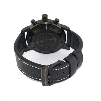 Lechateau Watches Men's Chronograph Mov't. Date Dial, RG0001-IPBK_RD, RETAIL AT (MSRP: $ 794.00)