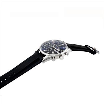 Lechateau Watches - Men's SWISS RONDA Z-60 - CHRONOGRAPH MOVEMENT , BLUE DAY- DATE DIAL, C1S5275BU-RBRetail at (MSRP: $2,028.00)