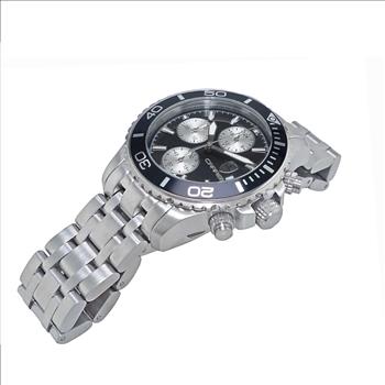 Lechateau Watches, Men's VR33-Chronograph Mov't., Black - Date Dial and BEZEL,  C1S3735BK -  RETAIL AT (MSRP: $1,595.00)
