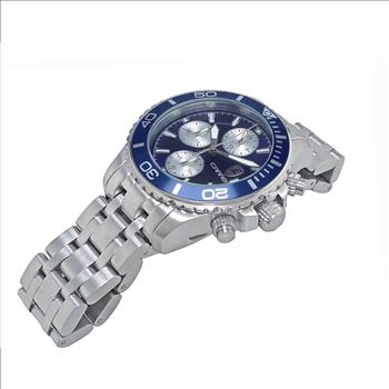 Lechateau Watches, Men's VR33-Chronograph Mov't., Blue - Date Dial and BEZEL,  C1S3735BU -  RETAIL AT (MSRP: $1,595.00)