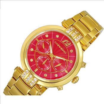 Lechateau Watches Multi-function, Day-date Counter, Blue Mother of Pearl Dial, CL1G03RD, Retail at (MSRP: $1,668.00)