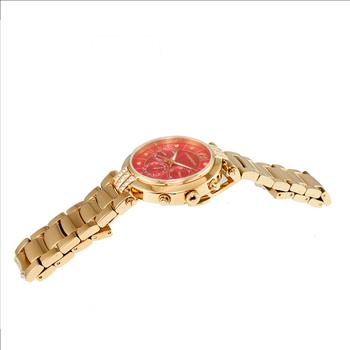 Lechateau Watches  Multi-function, Day-date Counter, Red Mother of Pearl Dial, CL1R03RD, Retail at (MSRP: $1,668.00)
