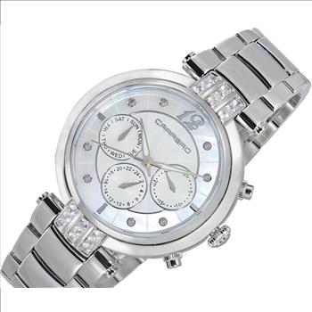 Lechateau Watches Multi-function, Day-date Counter, White Mother of Pearl Dial, CL1S03WT, Retail at (MSRP: $1,668.00)