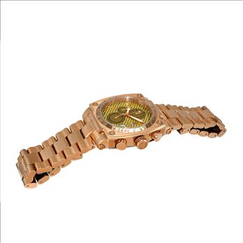 Lechateau Watches - Swiss Chronograph Carbon Fiber Date Dial, with Function Pushers, C1R555G-CF, RETAIL AT (MSRP: $2,004)