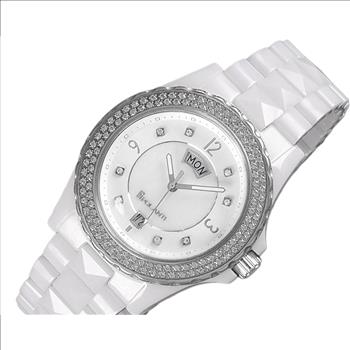 Lechateau Watches, SWISS MOV'T, High Tect Ceramic case and band, MOP Dial, P7895-LWT Retail At (MSRP: $795.00)