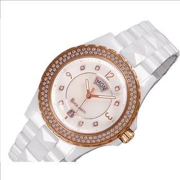 Lechateau Watches, SWISS MOV'T, High Tect Ceramic case and band, MOP Dial, P7895-WR Retail at (MSRP: $995.00)