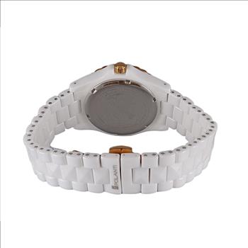 Lechateau Watches, SWISS MOV'T, High Tect Ceramic case and band, MOP Dial, P7895-WR Retail at (MSRP: $995.00)