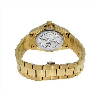 Lechateau Watches SWISS QUARTZ  Black Date- Dial, Goldtone , C1G10BK-BKBK Retail at (MSRP: $1,908.00)
