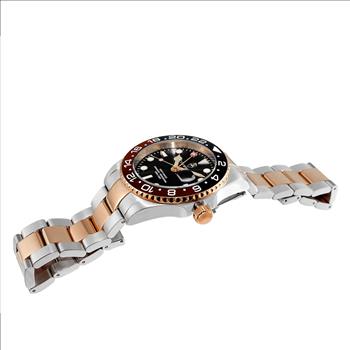 Lechateau Watches SWISS QUARTZ  Black Date- Dial, with  Ceramic Bezel,  C1TTR10BK-BKBN Retail at (MSRP: $1,908.00)