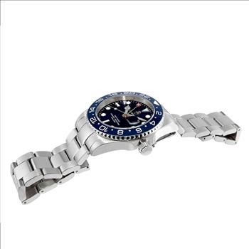 Lechateau Watches - TC  , SWISS QUARTZ Blue Date- Dial, with Magnifying glass, C1S10BU-BUBU Retail at (MSRP: $1,809.00)