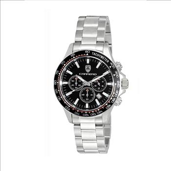 LeChateaue, CHRONOGRAPH MOVEMENT ,100 METER WATER RESISTANT, DATE DIAL, CS866BKOR , RETAIL AT (MSRP: $1,250.00)