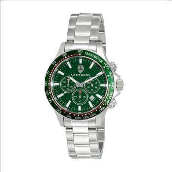 LeChateaue, CHRONOGRAPH MOVEMENT ,100 METER WATER RESISTANT, DATE  DIAL, LCS866GNRD , RETAIL AT (MSRP: $1,250.00)