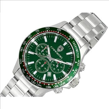 LeChateaue, CHRONOGRAPH MOVEMENT ,100 METER WATER RESISTANT, DATE  DIAL, LCS866GNRD , RETAIL AT (MSRP: $1,250.00)