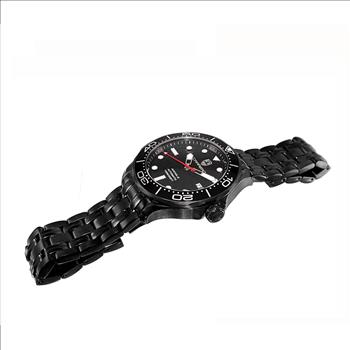 LeChateaue, NH35-24 Jewel Austomatic Mov't, Date Dial, Black-IP tone case and band, C1B6161BK RETAIL AT (MSRP: $2,268.00)