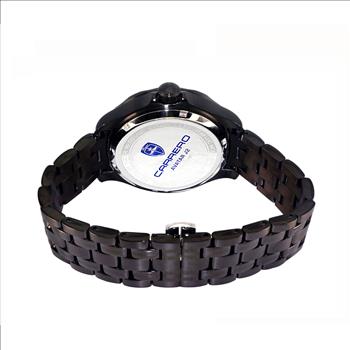 LeChateaue, NH35-24 Jewel Austomatic Mov't, Date Dial, Black-IP tone case and band, C1B6161BK RETAIL AT (MSRP: $2,268.00)