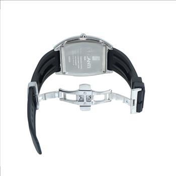 Lechateau,Men's Swiss Quartz Date Black Dial, Silcon Band 1Z-101K-SS, Retail at (MSRP: $895.00)