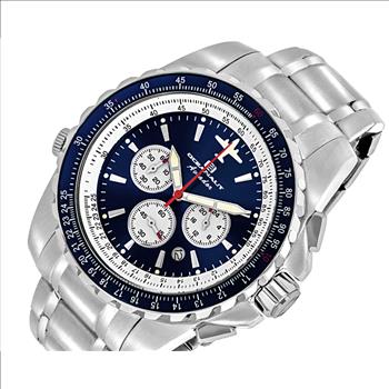 Oceanaut Men's  Aviador Pilot  Chronograph Mov't. Analog Display ,Green Dial  Quartz, OC0113- Retail at (MSRP: $850.00)