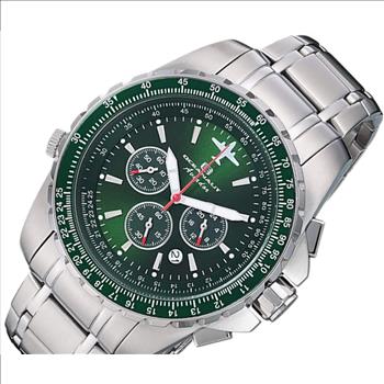 Oceanaut Men's  Aviador Pilot  Chronograph Mov't. Analog Display ,Green Dial  Quartz, OC0117 - Retail at (MSRP: $850.00)