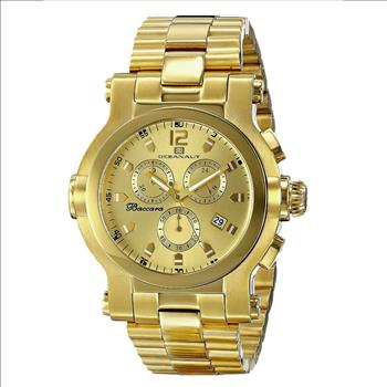 Oceanaut Men's Baccara XL Analog Display Quartz Gold Watch, OC0824  - Retail at (MSRP: $1,195.00)