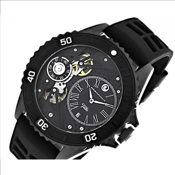 Oceanaut Men's, Chronograph Mov't.  Stainless steel case, Rubber strap,  Black and gray dial (MSRP: $795.00)
