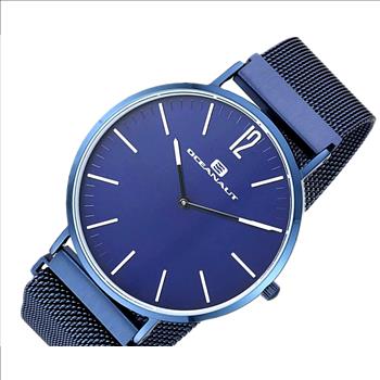Oceanaut Men's Magnete, Slim Watch, Blue-IP  3-hands Dial, OC0011 - Retail at (MSRP: $495.00)