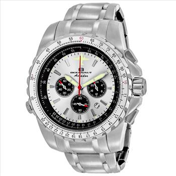 Oceanaut Men's OC0110 Aviador Pilot Analog Display Quartz Silver Watch, OC0110 Retail at (MSRP: $850.00)