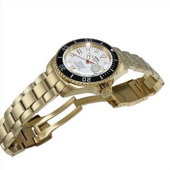 ONISS AUTOMATIC MOV'T - 24 JEWELS, WHITE DATE DIAL- BLACK BEZEL, ON5588-88-GWTBK - RETAIL AT (MSRP: $695.00)