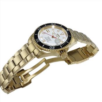 ONISS AUTOMATIC MOV'T - 24 JEWELS, WHITE DATE DIAL- BLACK BEZEL, ON5588-88-GWTBK - RETAIL AT (MSRP: $695.00)