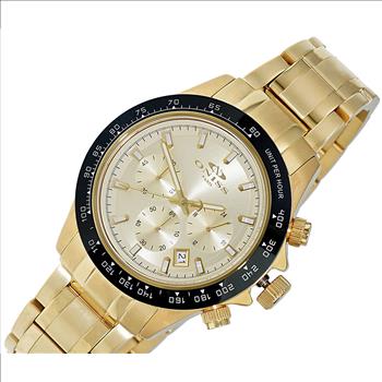 ONISS CHRONOGRAPH MOV'T ,Ceramic Bezel, Date- Dial 24hr / 60 second counter, ON6612-MGG RETAIL AT (MSRP: $695.00)