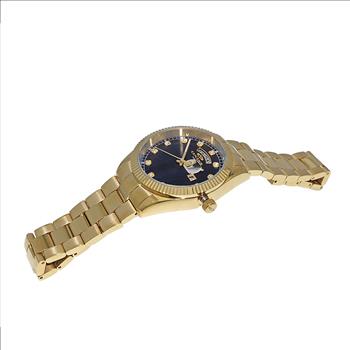 ONISS DAY-DATE WITH SUN RAY BLACK DIAL , ON3881-MGBK , RETAIL AT $345.00