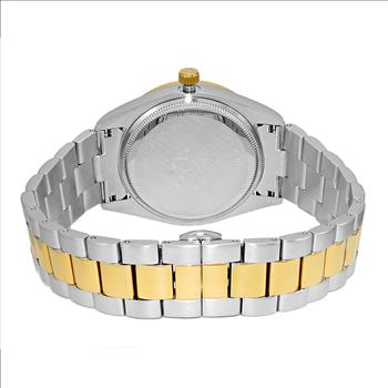 ONISS DAY-DATE WITH SUN RAY WHITE DIAL , ON3881-2TWT , RETAIL AT $345.00