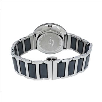 ONISS Ladies, Black High-tech Ceramic and Stainless Steel Case an Band, (MSRP:  $550.00)