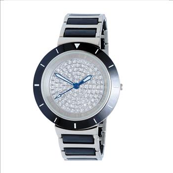 ONISS Ladies, Black High-tech Ceramic and Stainless Steel Case an Band, (MSRP:  $550.00)