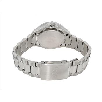 ONISS LADIES SWISS MOVEMEN, YELLOW AUSTRIAN CRYSTAL ACCENT, LIGHT BLUE MOP DIAL,  ON7324-10BU_YL - RETAIL AT (MSRP:  $550.00)