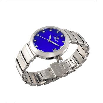 ONISS LADIES SWISS MOVEMENT, AUSTRIAN CRYSTAL ACCENT,BLUE  MOTHER OF PEARL DIAL, ON5559-12_LBU - RETAIL AT (MSRP: $425.00)