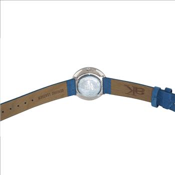 ONISS  Ladies, White High-tech Ceramic and Stainless Steel Case and Blue Genuine Leather Strap, ON7261-LBU (MSRP:  $550.00)