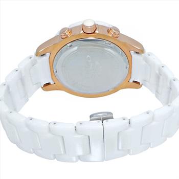 ONISS  Master Calendar, White High-tech Ceramic band and Stainless Steel Case with White Ceramic Bezel,  (MSRP: $ 550.00)