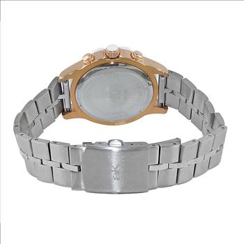 ONISS  Master Calendar, White High-tech Ceramic with Stainless Steel Band ,  ON7200-MB_SS (MSRP: $ 550.00)