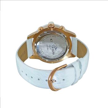 ONISS  Master Calendar, White High-tech Ceramic with White Genuine Leather Strap,  ON7200-LB_WT (MSRP: $ 550.00)