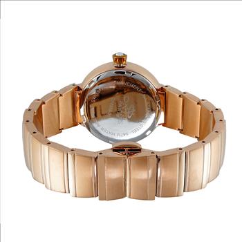 ONISS SWISS MOVEMENT, AUSTRIAN CRYSTAL ACCENT,RED  MOTHER OF PEARL DIAL, ON5559-31RGBU- RETAIL AT (MSRP: $425.00)