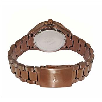 ONISS SWISS MOVEMENT, MULTI-COLOR AUSTRIAN CRYSTAL ACCENT, BLUE MOP DIAL,  ON7324-60BURG - RETAIL AT (MSRP:  $550.00)