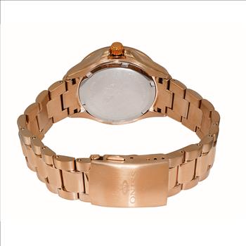 ONISS SWISS MOVEMENT, MULTI-COLOR AUSTRIAN CRYSTAL ACCENT, BROWN MOP DIAL,  ON7324-30BU-BNSC - RETAIL AT (MSRP:  $550.00)