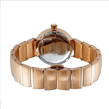ONISS SWISS MOV'T., DATE-MOTHER OF PEARL DIAL, AUSTRIAN CRYSTAL, ON5559-12BNRG  - RETAIL AT (MSRP:$550.00)
